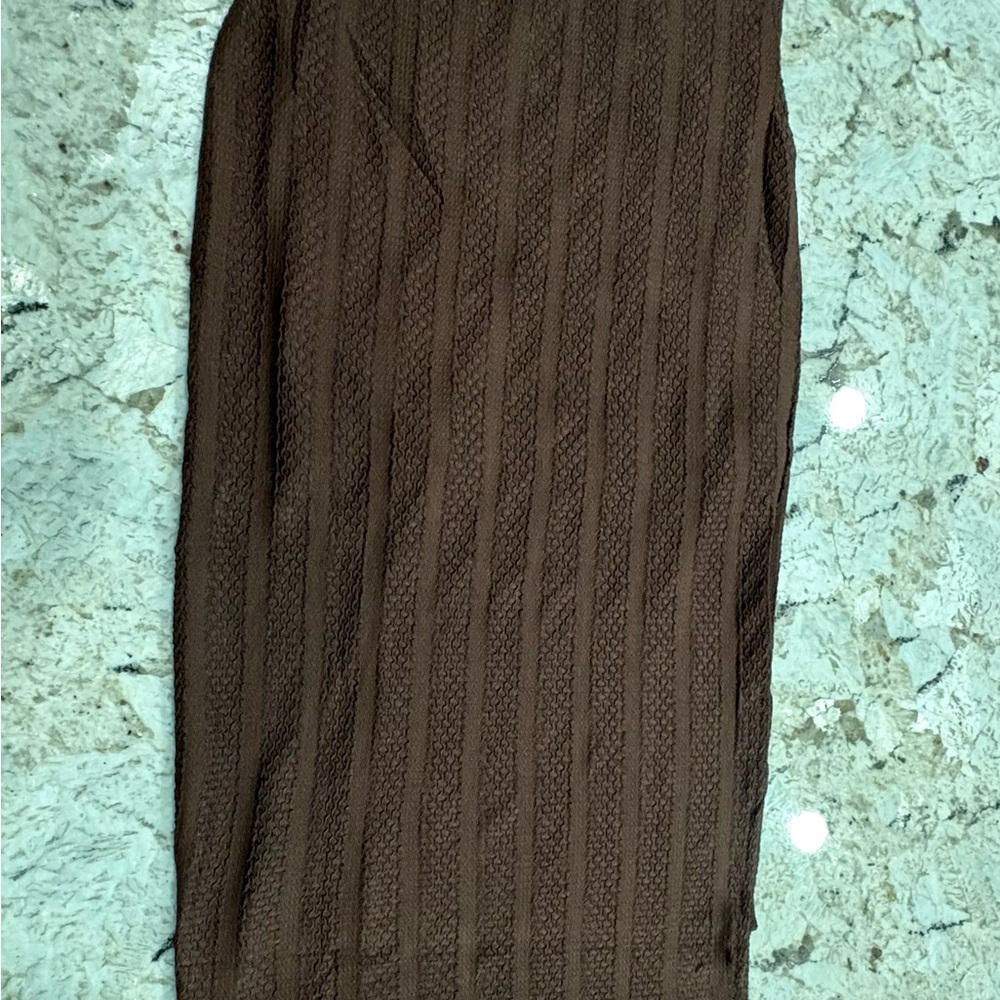 Workshop Republic Clothing Brown Pencil Skirt